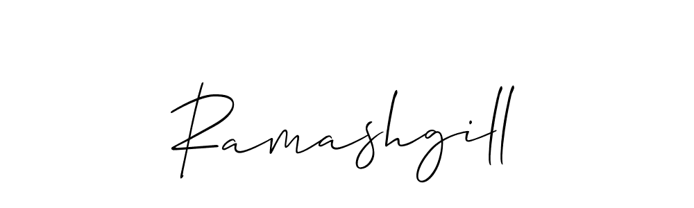How to make Ramashgill signature? Allison_Script is a professional autograph style. Create handwritten signature for Ramashgill name. Ramashgill signature style 2 images and pictures png