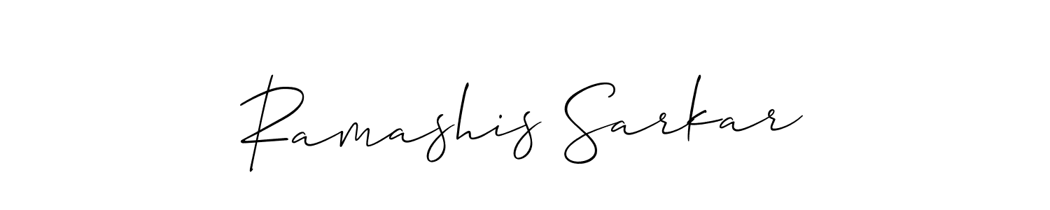 Also we have Ramashis Sarkar name is the best signature style. Create professional handwritten signature collection using Allison_Script autograph style. Ramashis Sarkar signature style 2 images and pictures png