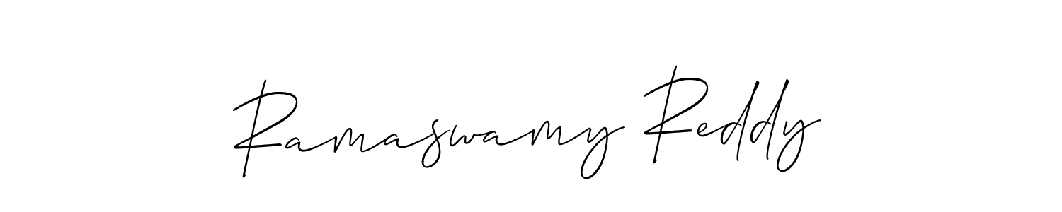 Use a signature maker to create a handwritten signature online. With this signature software, you can design (Allison_Script) your own signature for name Ramaswamy Reddy. Ramaswamy Reddy signature style 2 images and pictures png