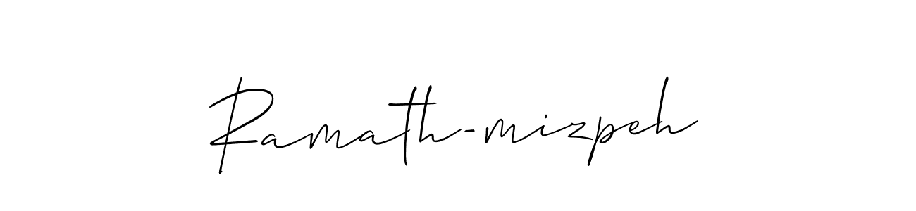 You should practise on your own different ways (Allison_Script) to write your name (Ramath-mizpeh) in signature. don't let someone else do it for you. Ramath-mizpeh signature style 2 images and pictures png