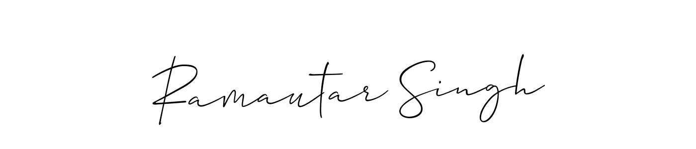 Make a short Ramautar Singh signature style. Manage your documents anywhere anytime using Allison_Script. Create and add eSignatures, submit forms, share and send files easily. Ramautar Singh signature style 2 images and pictures png
