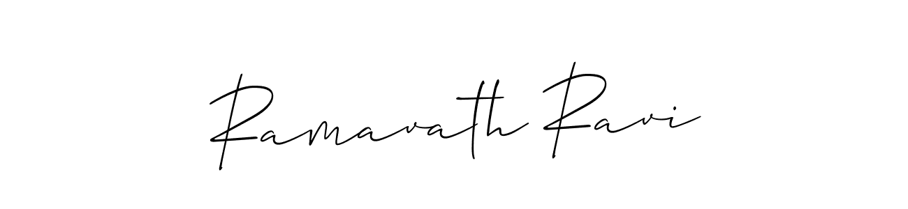 How to make Ramavath Ravi signature? Allison_Script is a professional autograph style. Create handwritten signature for Ramavath Ravi name. Ramavath Ravi signature style 2 images and pictures png