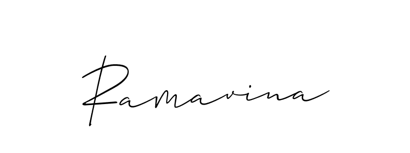 if you are searching for the best signature style for your name Ramavina. so please give up your signature search. here we have designed multiple signature styles  using Allison_Script. Ramavina signature style 2 images and pictures png
