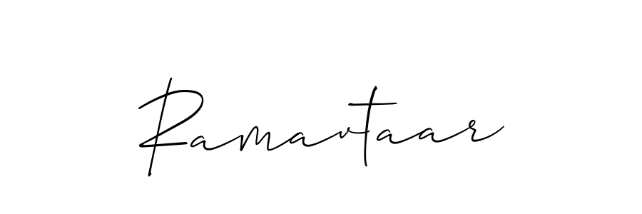 How to make Ramavtaar signature? Allison_Script is a professional autograph style. Create handwritten signature for Ramavtaar name. Ramavtaar signature style 2 images and pictures png