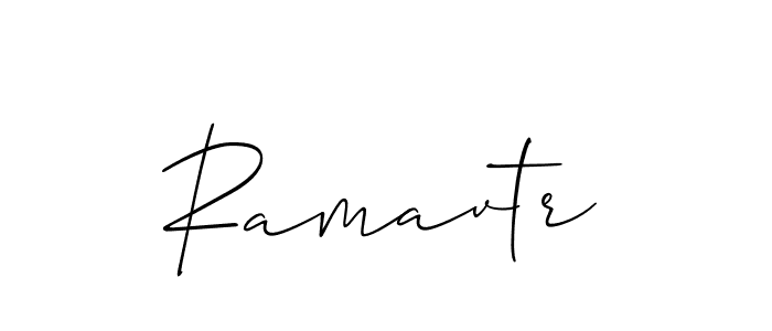Create a beautiful signature design for name Ramavtr. With this signature (Allison_Script) fonts, you can make a handwritten signature for free. Ramavtr signature style 2 images and pictures png