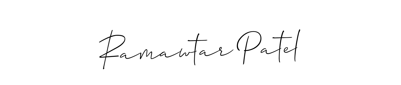 Also we have Ramawtar Patel name is the best signature style. Create professional handwritten signature collection using Allison_Script autograph style. Ramawtar Patel signature style 2 images and pictures png