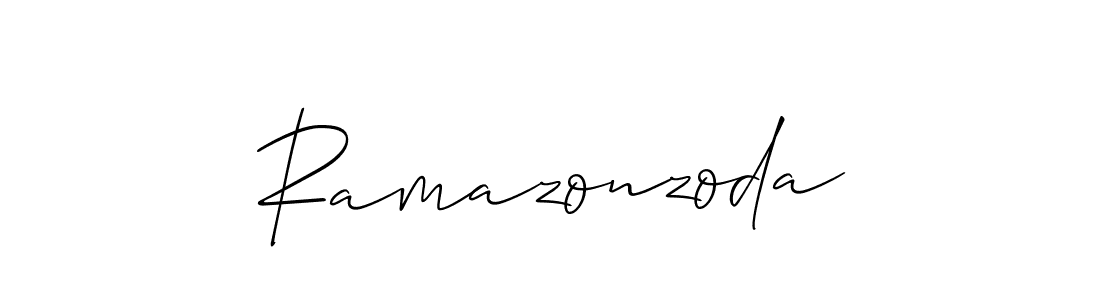 Make a short Ramazonzoda signature style. Manage your documents anywhere anytime using Allison_Script. Create and add eSignatures, submit forms, share and send files easily. Ramazonzoda signature style 2 images and pictures png