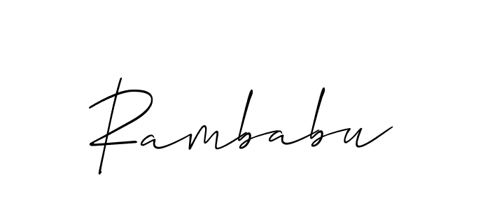 You can use this online signature creator to create a handwritten signature for the name Rambabu. This is the best online autograph maker. Rambabu signature style 2 images and pictures png