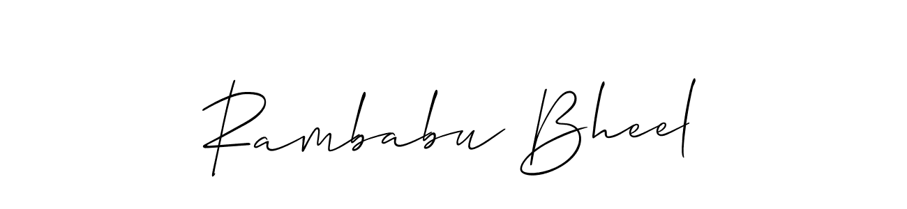 Make a beautiful signature design for name Rambabu Bheel. Use this online signature maker to create a handwritten signature for free. Rambabu Bheel signature style 2 images and pictures png