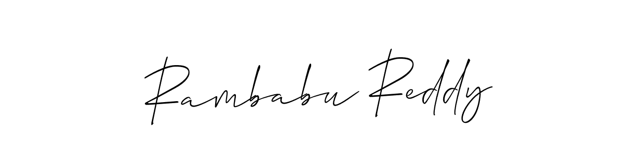 Best and Professional Signature Style for Rambabu Reddy. Allison_Script Best Signature Style Collection. Rambabu Reddy signature style 2 images and pictures png