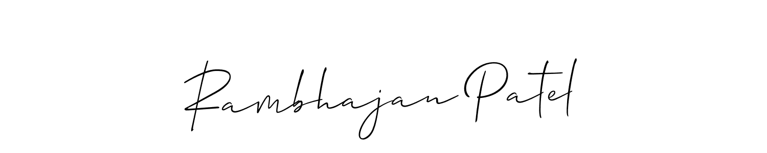 How to Draw Rambhajan Patel signature style? Allison_Script is a latest design signature styles for name Rambhajan Patel. Rambhajan Patel signature style 2 images and pictures png