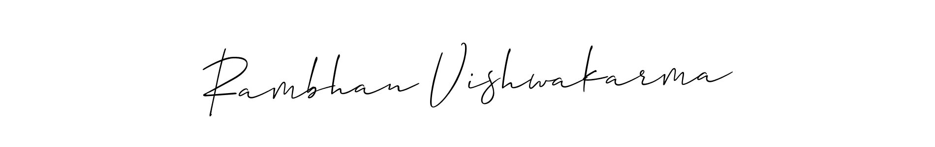See photos of Rambhan Vishwakarma official signature by Spectra . Check more albums & portfolios. Read reviews & check more about Allison_Script font. Rambhan Vishwakarma signature style 2 images and pictures png