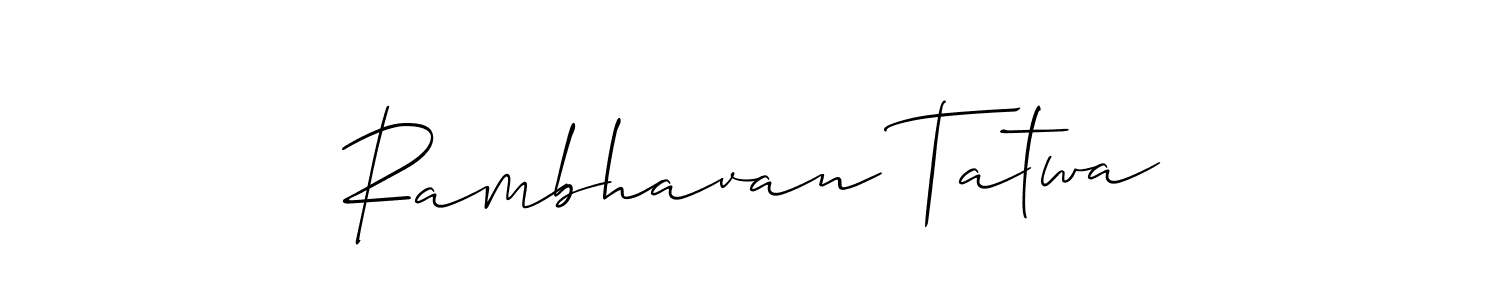 Here are the top 10 professional signature styles for the name Rambhavan Tatwa. These are the best autograph styles you can use for your name. Rambhavan Tatwa signature style 2 images and pictures png
