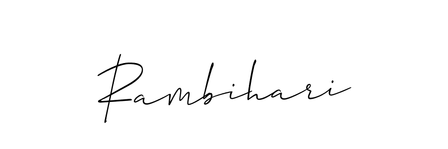 Allison_Script is a professional signature style that is perfect for those who want to add a touch of class to their signature. It is also a great choice for those who want to make their signature more unique. Get Rambihari name to fancy signature for free. Rambihari signature style 2 images and pictures png