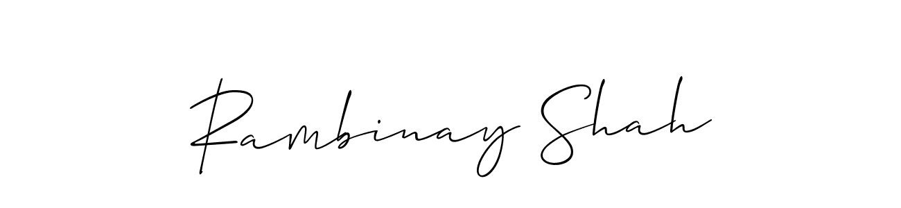Here are the top 10 professional signature styles for the name Rambinay Shah. These are the best autograph styles you can use for your name. Rambinay Shah signature style 2 images and pictures png