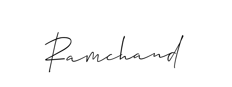 You should practise on your own different ways (Allison_Script) to write your name (Ramchand) in signature. don't let someone else do it for you. Ramchand signature style 2 images and pictures png