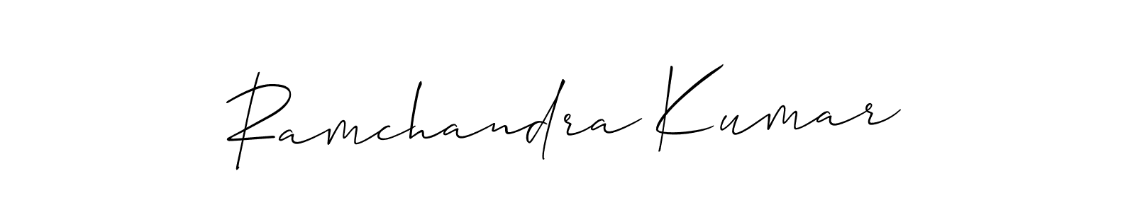 Use a signature maker to create a handwritten signature online. With this signature software, you can design (Allison_Script) your own signature for name Ramchandra Kumar. Ramchandra Kumar signature style 2 images and pictures png