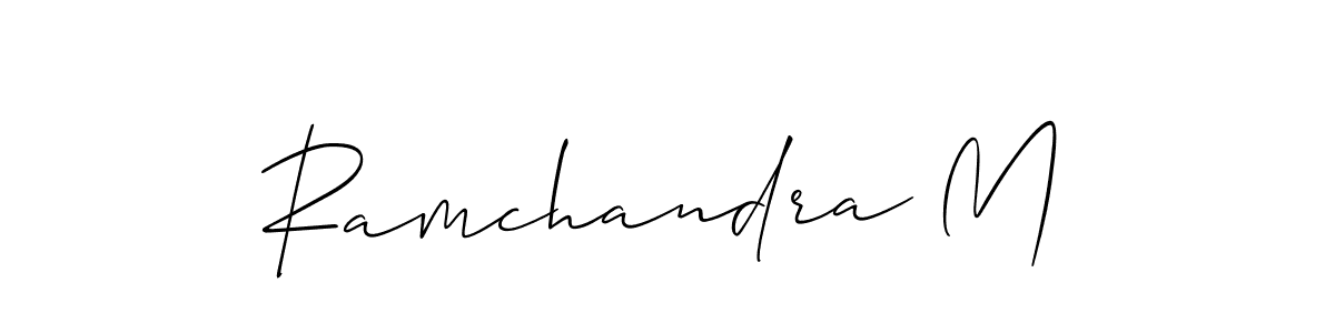 Similarly Allison_Script is the best handwritten signature design. Signature creator online .You can use it as an online autograph creator for name Ramchandra M. Ramchandra M signature style 2 images and pictures png