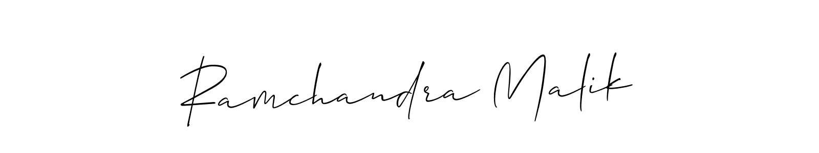 How to make Ramchandra Malik signature? Allison_Script is a professional autograph style. Create handwritten signature for Ramchandra Malik name. Ramchandra Malik signature style 2 images and pictures png
