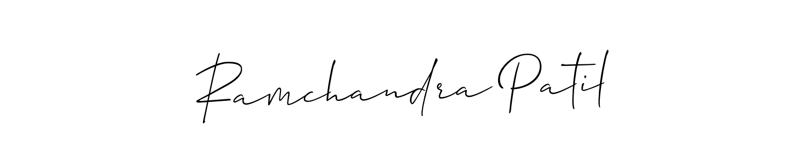 The best way (Allison_Script) to make a short signature is to pick only two or three words in your name. The name Ramchandra Patil include a total of six letters. For converting this name. Ramchandra Patil signature style 2 images and pictures png