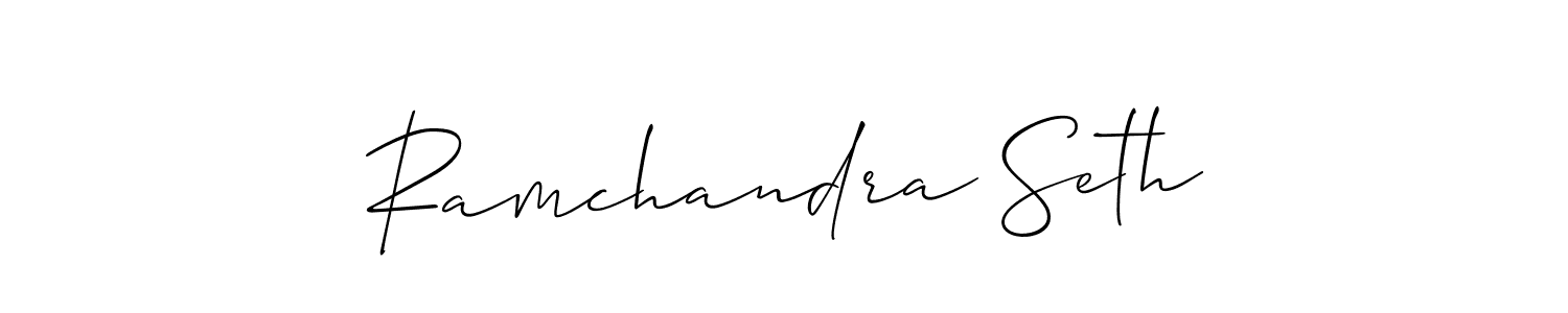 Also You can easily find your signature by using the search form. We will create Ramchandra Seth name handwritten signature images for you free of cost using Allison_Script sign style. Ramchandra Seth signature style 2 images and pictures png