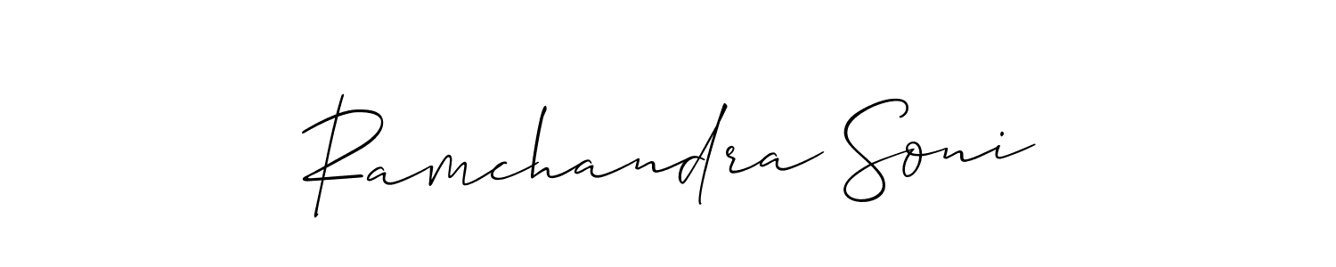 if you are searching for the best signature style for your name Ramchandra Soni. so please give up your signature search. here we have designed multiple signature styles  using Allison_Script. Ramchandra Soni signature style 2 images and pictures png