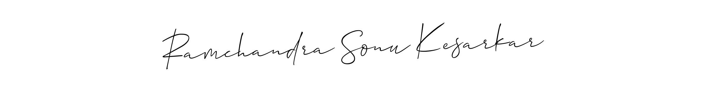 Ramchandra Sonu Kesarkar stylish signature style. Best Handwritten Sign (Allison_Script) for my name. Handwritten Signature Collection Ideas for my name Ramchandra Sonu Kesarkar. Ramchandra Sonu Kesarkar signature style 2 images and pictures png