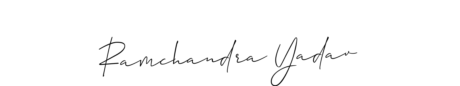 if you are searching for the best signature style for your name Ramchandra Yadav. so please give up your signature search. here we have designed multiple signature styles  using Allison_Script. Ramchandra Yadav signature style 2 images and pictures png