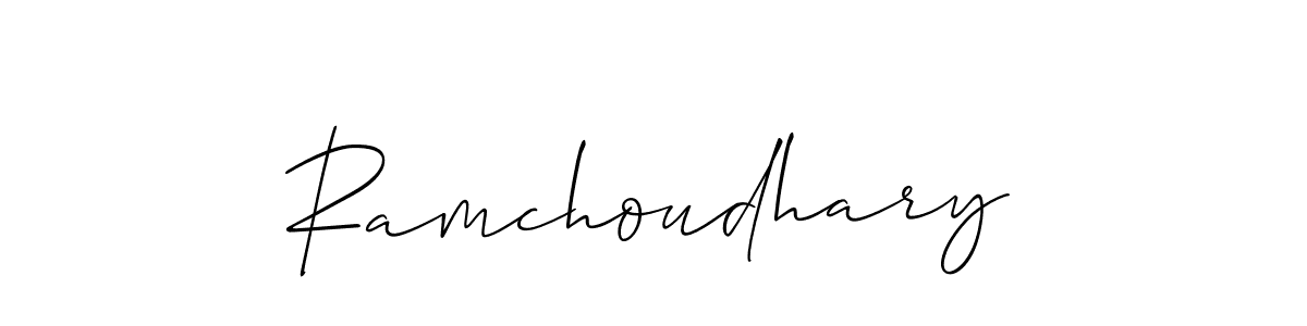 Best and Professional Signature Style for Ramchoudhary. Allison_Script Best Signature Style Collection. Ramchoudhary signature style 2 images and pictures png