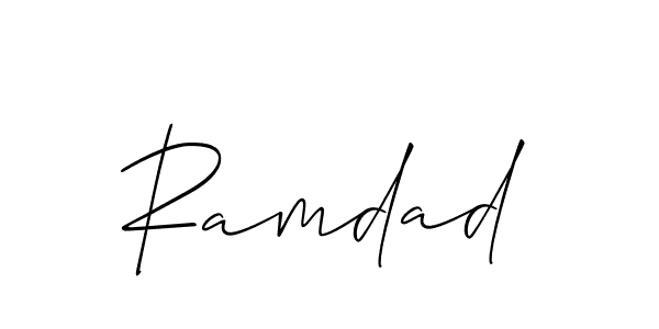 Make a beautiful signature design for name Ramdad. Use this online signature maker to create a handwritten signature for free. Ramdad signature style 2 images and pictures png