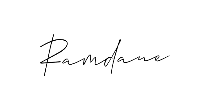 Make a beautiful signature design for name Ramdane. Use this online signature maker to create a handwritten signature for free. Ramdane signature style 2 images and pictures png