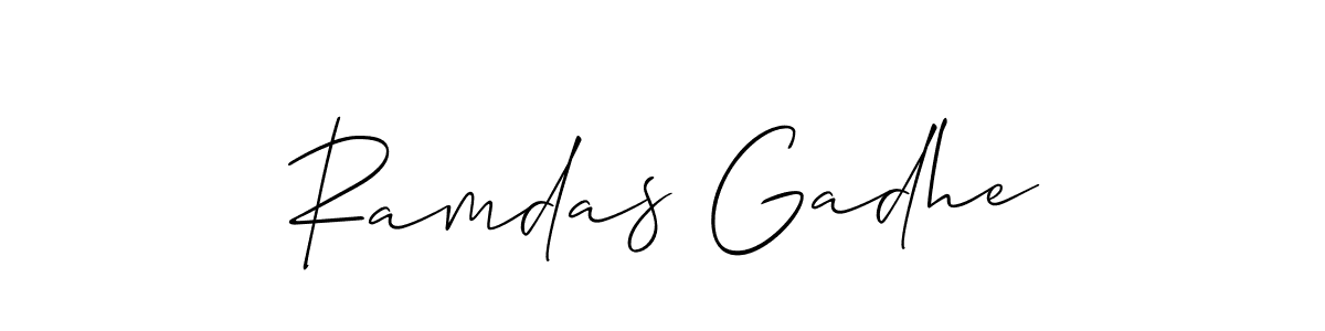 It looks lik you need a new signature style for name Ramdas Gadhe. Design unique handwritten (Allison_Script) signature with our free signature maker in just a few clicks. Ramdas Gadhe signature style 2 images and pictures png