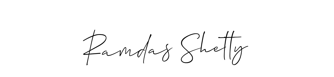It looks lik you need a new signature style for name Ramdas Shetty. Design unique handwritten (Allison_Script) signature with our free signature maker in just a few clicks. Ramdas Shetty signature style 2 images and pictures png