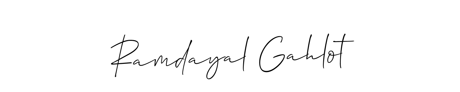 Check out images of Autograph of Ramdayal Gahlot name. Actor Ramdayal Gahlot Signature Style. Allison_Script is a professional sign style online. Ramdayal Gahlot signature style 2 images and pictures png