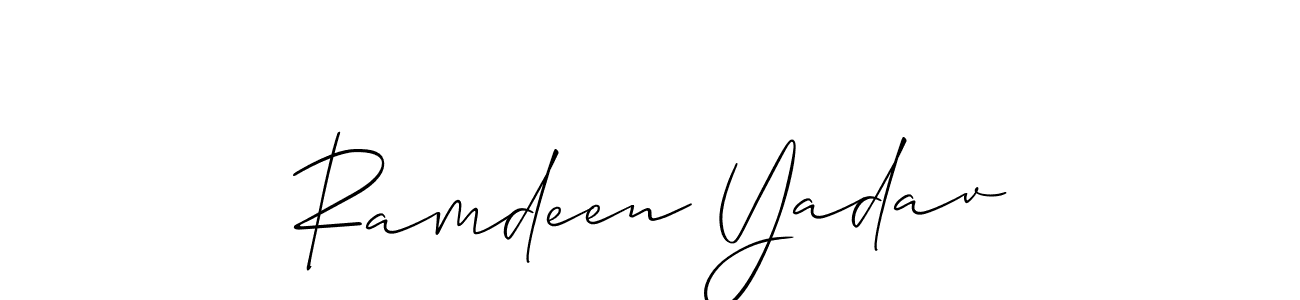 Best and Professional Signature Style for Ramdeen Yadav. Allison_Script Best Signature Style Collection. Ramdeen Yadav signature style 2 images and pictures png