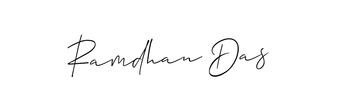 How to Draw Ramdhan Das signature style? Allison_Script is a latest design signature styles for name Ramdhan Das. Ramdhan Das signature style 2 images and pictures png