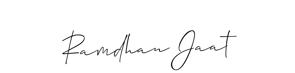 Once you've used our free online signature maker to create your best signature Allison_Script style, it's time to enjoy all of the benefits that Ramdhan Jaat name signing documents. Ramdhan Jaat signature style 2 images and pictures png
