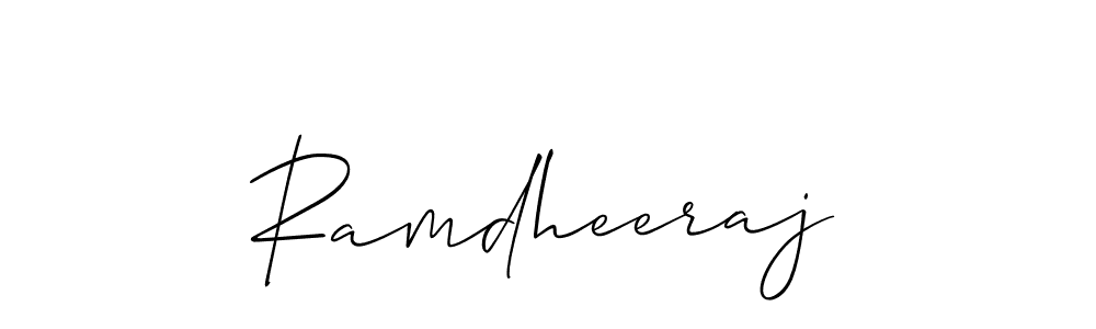 Also You can easily find your signature by using the search form. We will create Ramdheeraj name handwritten signature images for you free of cost using Allison_Script sign style. Ramdheeraj signature style 2 images and pictures png