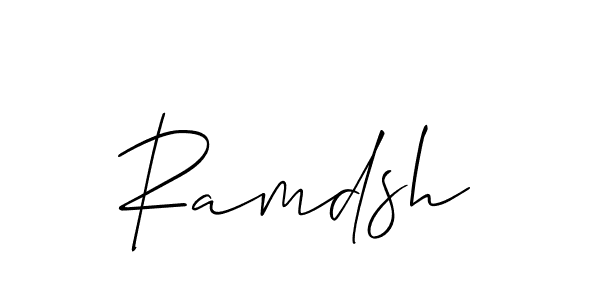 Ramdsh stylish signature style. Best Handwritten Sign (Allison_Script) for my name. Handwritten Signature Collection Ideas for my name Ramdsh. Ramdsh signature style 2 images and pictures png