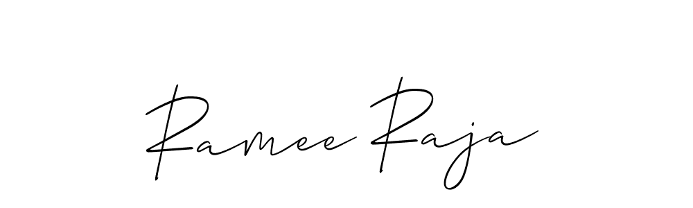 Once you've used our free online signature maker to create your best signature Allison_Script style, it's time to enjoy all of the benefits that Ramee Raja name signing documents. Ramee Raja signature style 2 images and pictures png