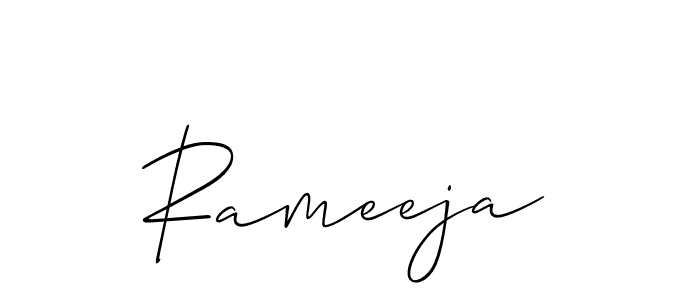 Once you've used our free online signature maker to create your best signature Allison_Script style, it's time to enjoy all of the benefits that Rameeja name signing documents. Rameeja signature style 2 images and pictures png