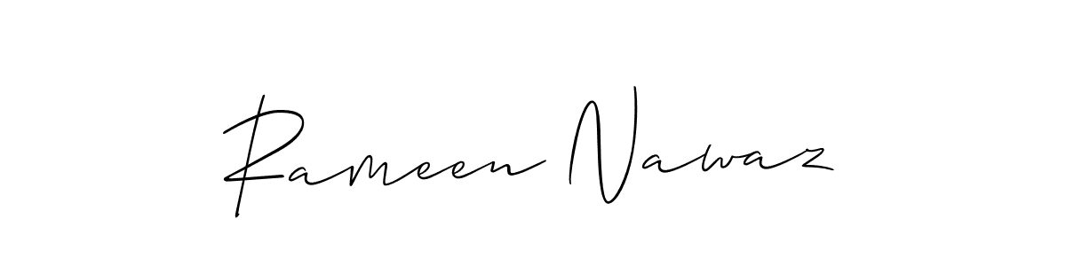 Once you've used our free online signature maker to create your best signature Allison_Script style, it's time to enjoy all of the benefits that Rameen Nawaz name signing documents. Rameen Nawaz signature style 2 images and pictures png