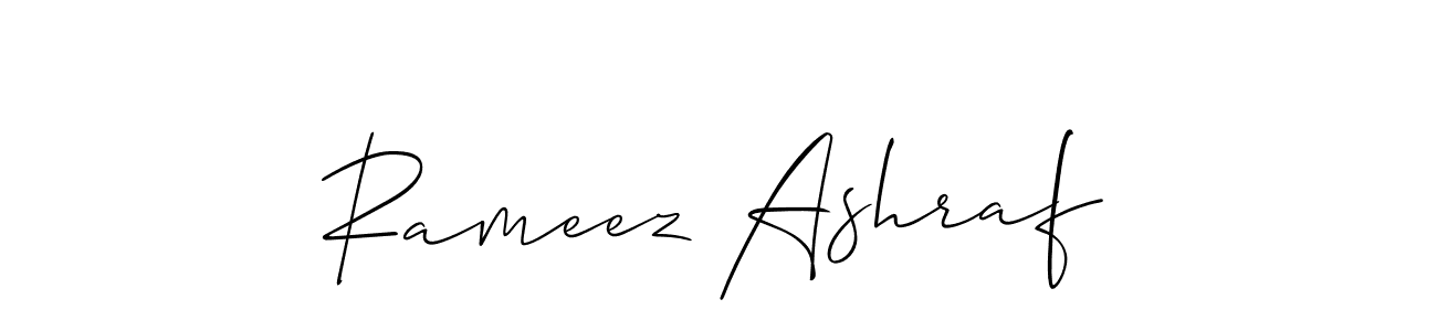 How to Draw Rameez Ashraf signature style? Allison_Script is a latest design signature styles for name Rameez Ashraf. Rameez Ashraf signature style 2 images and pictures png