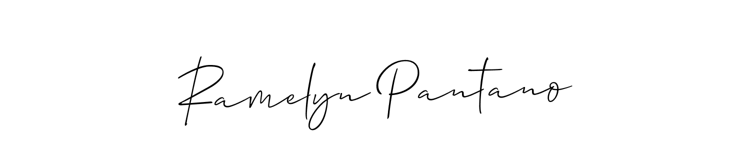 Design your own signature with our free online signature maker. With this signature software, you can create a handwritten (Allison_Script) signature for name Ramelyn Pantano. Ramelyn Pantano signature style 2 images and pictures png