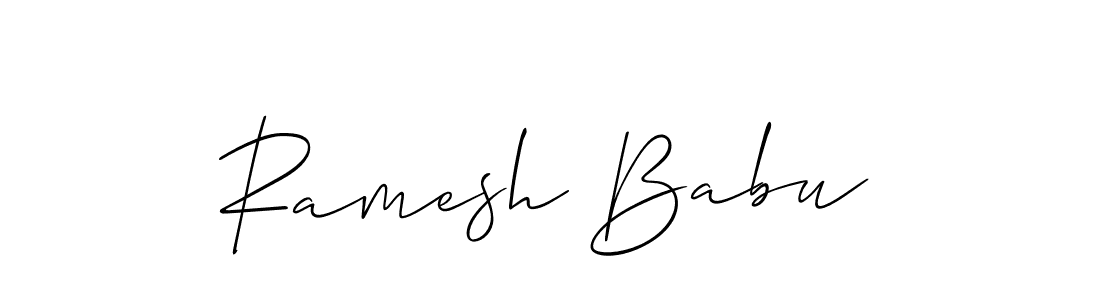 Design your own signature with our free online signature maker. With this signature software, you can create a handwritten (Allison_Script) signature for name Ramesh Babu. Ramesh Babu signature style 2 images and pictures png