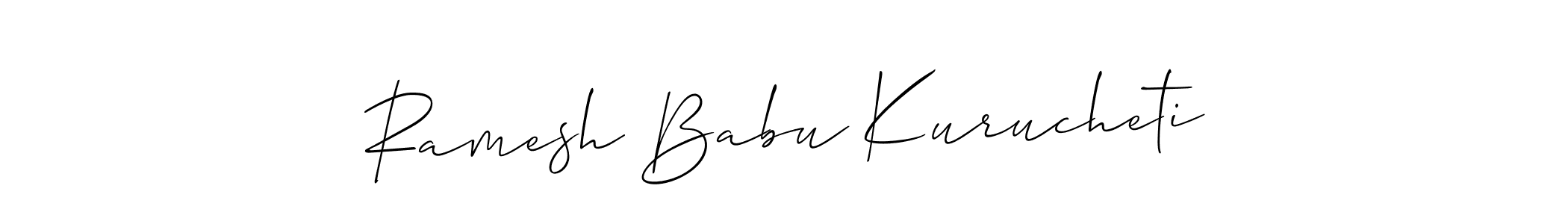 Ramesh Babu Kurucheti stylish signature style. Best Handwritten Sign (Allison_Script) for my name. Handwritten Signature Collection Ideas for my name Ramesh Babu Kurucheti. Ramesh Babu Kurucheti signature style 2 images and pictures png