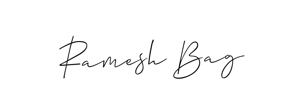 Best and Professional Signature Style for Ramesh Bag. Allison_Script Best Signature Style Collection. Ramesh Bag signature style 2 images and pictures png