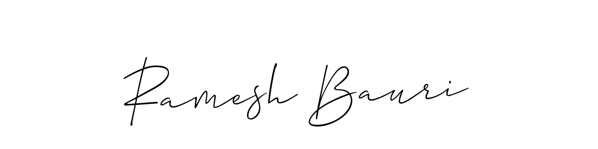 Design your own signature with our free online signature maker. With this signature software, you can create a handwritten (Allison_Script) signature for name Ramesh Bauri. Ramesh Bauri signature style 2 images and pictures png