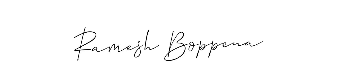 Best and Professional Signature Style for Ramesh Boppena. Allison_Script Best Signature Style Collection. Ramesh Boppena signature style 2 images and pictures png