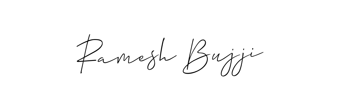 You can use this online signature creator to create a handwritten signature for the name Ramesh Bujji. This is the best online autograph maker. Ramesh Bujji signature style 2 images and pictures png